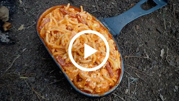 Camp-Meal-Recipe-Cooking-Spaghetti-Video